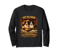 Border Collie Get in Loser We're Going to The Cottage Meme Long Sleeve T-Shirt