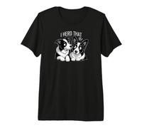 Border Collie Herding Funny Pun Dog Premium T-Shirt