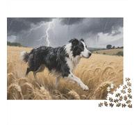 Border Collie Jigsaw 1000 Pieces Challenge Toys for Adults And Kids The Catcher in The Rye Impossible Jigsaw Educational Games Home Decoration 1000pcs (75x50cm)