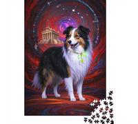 Border Collie Jigsaw for Adults 1000Pc Brainteasing Games Birthday Gifts High- Difficulty 1000pcs (75x50cm)