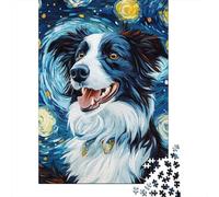 Border Collie Jigsaw for Adults 1000Pc Brainteasing Games Gifts for Men Challenge 1000pcs (75x50cm)