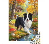 Border Collie Jigsaw for Adults 1000Pc Brainteasing Puzzle Education Gifts for Men Challenging Game 1000pcs (75x50cm)