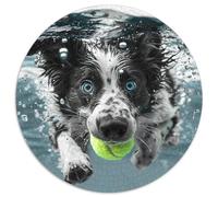 Border Collie Jigsaw Puzzles for Adults Gifts 1000 Pieces Fun Challenging Home Decoration Brainteasing Cute Dog Jigsaw Puzzle for Women Men Adult 1000pcs (67.5x67.5cm)