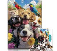 Border Collie Jigsaw Puzzles for Teenagers 1000 Jigsaws,Toys Educational Games Stress Relieving Suitable for Desktop Decoration (50x75cm)