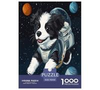 Border Collie Jigsaw Puzzles Puzzle for Adults Kids. 1000 Pieces Impossible Challenge Toy Educational Game Home Decoration for Adults& Kids Age 14 Years Up 70x50cm/1000pcs