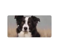 Border Collie Keyboard Mat Large Gaming Mouse Pad, Anti-Slip Desk Mat for Desktop Desk Work/Home Writing Mat 11.8 * 23.6 Inches