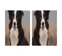Border Collie Leather Passport Holder Covers Case Minimalist Passport Sleeve Travel Wallet Passport Book Holders for Women Men, style, 20.3x13.8cm