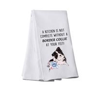 Border Collie Merchandise A Kitchen is Not Complete Without A Border Collie Kitchen Towel Dog Lover Gift (Border Collie towel)