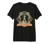 Border Collie Mom Vintage Sheepdog Premium T-Shirt