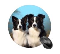 Border Collie Mouse Pad Non-Slip Rubber Base Mouse Mat Smooth Surface Stitched Edges Mousepad Aesthetic Durable Compatible with All Mice for Office & Gaming, Desk Accessory