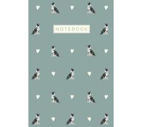 Border Collie Notebook: Cute Aesthetic Lined Journal for Border Collie Dog Lovers | Blue Cover