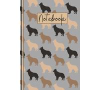 Border Collie Notebook: Cute Border Collie Lined Journal, The Perfect Novelty Border Collie Gift for a Collie Lover or Sheepdog Owner - Grey