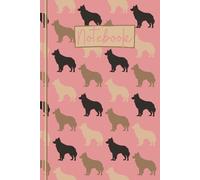 Border Collie Notebook: Cute Border Collie Lined Journal, The Perfect Novelty Border Collie Gift for a Collie Lover or Sheepdog Owner - Pink