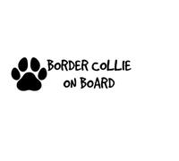 Border Collie On Board CAR VAN DECAL STICKER
