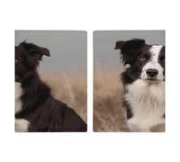 Border Collie Passport Card Holder Travel Passport Covers Case Pu Passport Book Cover Passport Wallet Cover Case Passport Protective Cover Unisex Passport Protector, style, 20.3x13.8cm