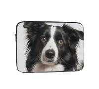 Border Collie Pattern Laptop Sleeve 10 Inch Shockproof Protective Notebook Case Travel Laptop Bag for Men Women