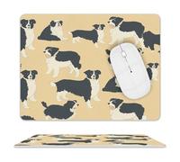 Border Collie Pattern Mouse Pad Mouse Mat 10 X 8 Inch