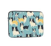 Border Collie Pattern Shockproof Laptop Sleeve - Slim & Lightweight Notebook Case For Ipad & More (10"-17")