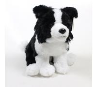 Living Nature Border Collie, Realistic Soft Cuddly Dog Toy, Naturli Eco-Friendly Plush, 20cm