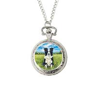 Border Collie Pocket Watch • Artistic Dog Lover Gift • Unique Collie Present for Birthday or Christmas • Arrives in a Gift Box