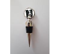 Border Collie Polished Metal Wine Bottle Stopper Ideal Birthday Keepsake Gift N69