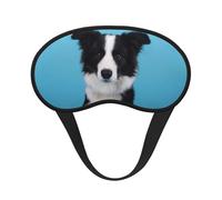 Border Collie Print Sleep Mask, Eye Sleeping Mask for Women and Men for Total Darkness, Reduces Puffy Eye Mask