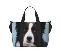 Border Collie Print Travel Duffel Bag, Lightweight Water-Resistant Weekender Spacious Gym & Travel Bag for Men, Women & Teens