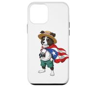 Border Collie Puerto Rico Flag Puerto Rican Taino Boricua Case for iPhone 12 mini