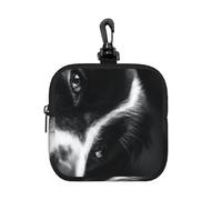 Border Collie Puppy Dog, Square Zipper Storage Bag, Neoprene Coin Purse, Small Wallets, Change Pouch, Change Purse
