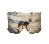 Border Collie Sea Sky Dog, Full Eye Covers Light Blocking Eye Mask Sleep Eye and Ear Muffs