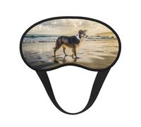Border Collie Sea Sky Dog, Full Eye Covers Light Blocking Eye Masks Blackout Sleep Eye Muffs