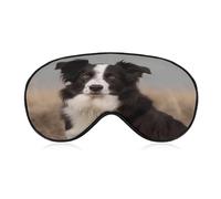 Border Collie Sleep Mask Border Collie Light Blocking Sleeping Eye Mask, Eye Cover with Adjustable Strap Eye Sleep Shade Cover