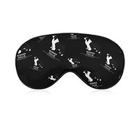 Border Collie Sleeping Blindfold Mask Cute Eye Shade Cover with Adjustable Strap for Women Men Night