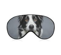 Border Collie Sleeping Mask, Light Blocking Eye Mask, Comfortable and Soft, Eye Cover with Elastic Band, Suitable for Men and Women, Suitable for Travel/Sleeping