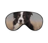 Border Collie Sleeping Mask, Light Blocking Eye Mask, Comfortable and Soft, Eye Cover with Elastic Band, Suitable for Men and Women, Suitable for Travel/Sleeping