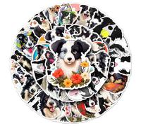Border Collie Stickers for Laptop (50 PCS),Gift for Children Teens Adults Girl Boys,Waterproof Stickers for Water Bottle,Border Collie Vinyl Stickers for Scrapbook,Skateboard,Bike,Phone,Dairy