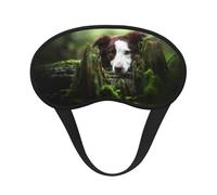 Border Collie Stone Sweet Brown Dogs Pets, Full Eye Covers Light Blocking Eye Masks Blackout Sleep Eye Muffs