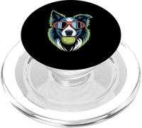 Border Collie Tennis Ball Cool Dog PopSockets PopGrip for MagSafe