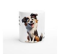Border Collie Tri Colour Funny Dog Gift Ceramic Mug/Coffee Cup