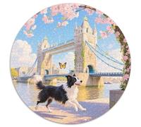 Border Collie1000 Piece Jigsaw Puzzles Pet DogCreative Jigsaw Puzzles Adults & Kids Difficult Near Impossible1000pcs (67.5x67.5cm)