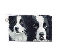 Border Collies Cute Coin Purses for Women Men Lightweight Portable Zero Wallet Pouches with Zipper