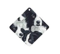 Border Collies Funny Car Air Fresheners Long Lasting Scent Automotive Hanging Scented Cards Tablets