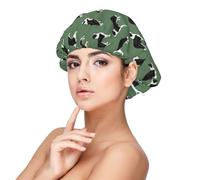 Border Collies Green Border Collie Collies,Adjustable Silk Hair Wrap Adult's Satin Sleeping Cap Hair Women's Elastic Sleep Bonnet