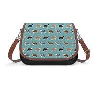 Border Collies Messenger Bag Crossbody Shoulder Bag for Women Classical Fashion Bags
