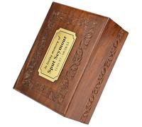 Border Engraved Rosewood Cremation Urns for Human Ashes Adult Male Female - Wooden Decorative Urns Box and Casket for Ashes - Carved Urn (Personalized, Extra Large - 260 lbs or 118 Kg)