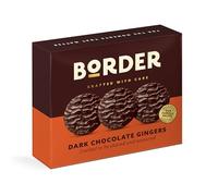 Border Luxury Biscuits - Dark Chocolate Gingers - made with Expertly Sourced Ginger & Rich Chocolate - Box to Share - 255g