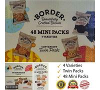 Border Luxury Biscuits Family 48 Mini Packs 2 Biscuits Per Packet
