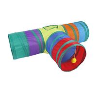 border Manufacturers Pet Cat Tunnel Rainbow Three-channel Interactive Toy Barrel Foldable B18-309