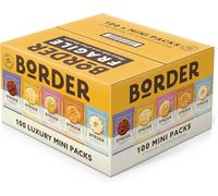 Border Mini Pack Biscuits - Assorted Luxury Biscuit Collection (100 Snack Packs) | Individually Wrapped | Ideal for Sharing, Gifting & Office Snacks Catering