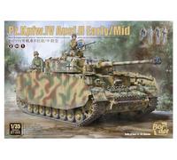 BORDER MODEL BT005 Pz.Kpfw.IV AUSF.H Early/Mid 2 in 1 BT-005 Model Kit German Tank Scale 1:35